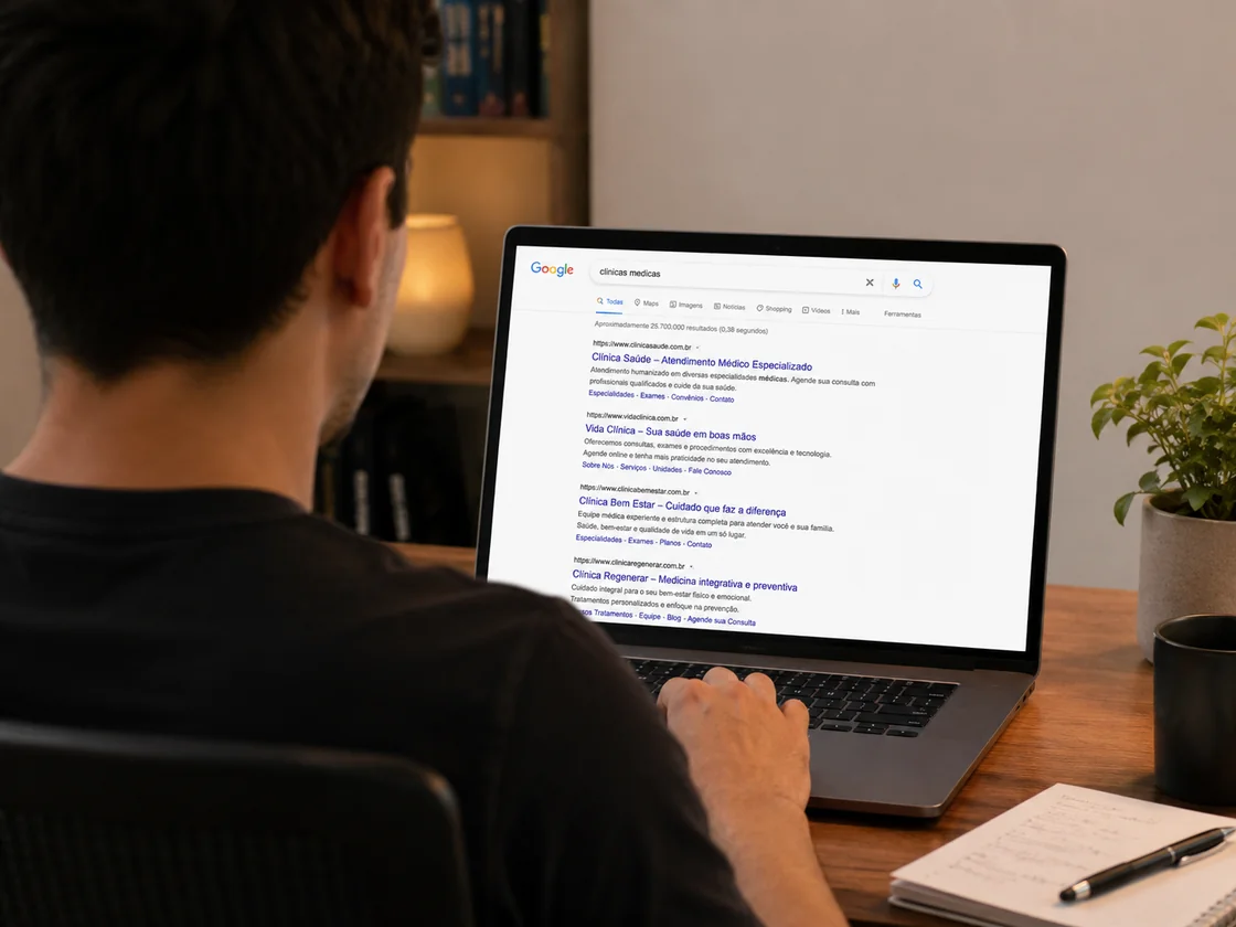 Busca no Google por empresas